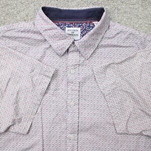 Society of Threads Hybrid AOP Shirt Mens XL Pink Flamingos All Over Print S/S